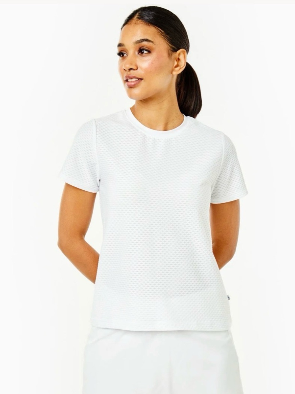 Addison Bay Active Mesh Walnut Short Sleeve - Large